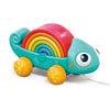 Hola Rainbow Chameleon Pull Along & Stacking Toy 28 x 13 x 14 cm Multicolor
