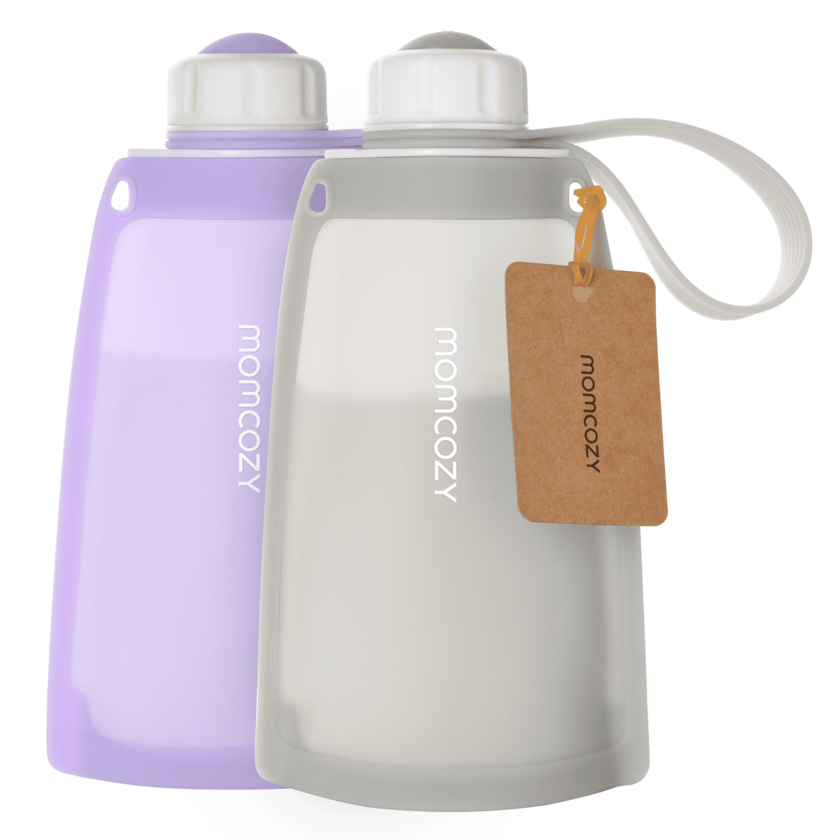 Momcozy Silicone Breastmilk Storage Bags - 260 ml - Pack of 2