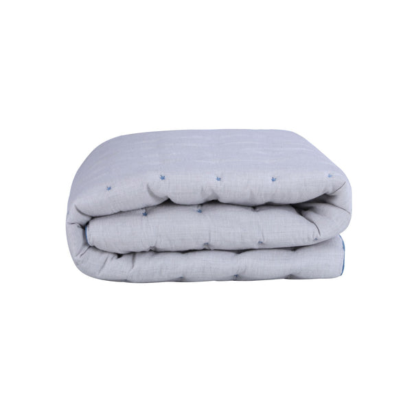 Abracadabra Baby Quilt With Star Embriodery - Blue