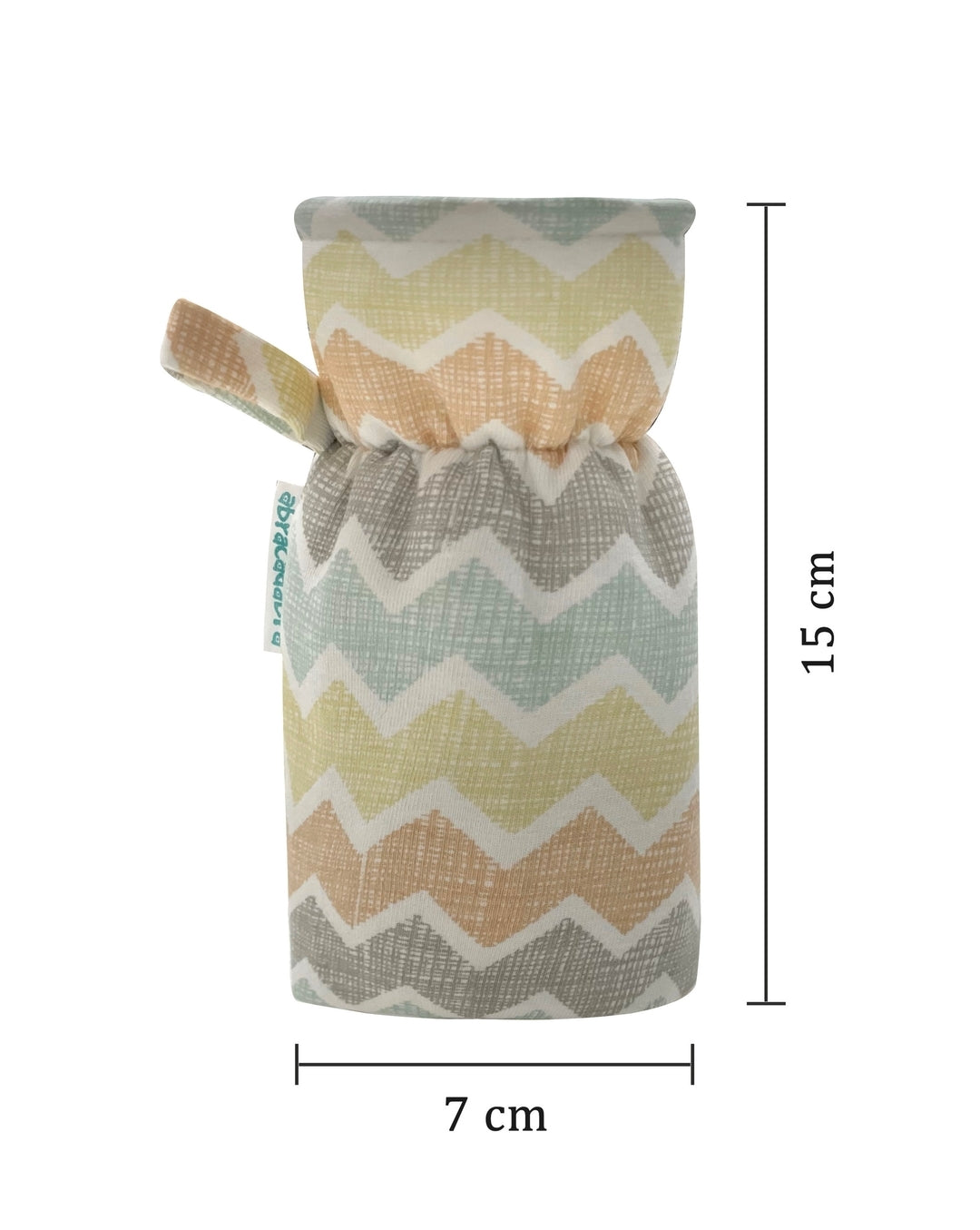 Abracadabra Zig Zag Cotton Baby Feeding Bottle Cover – Multicolor
