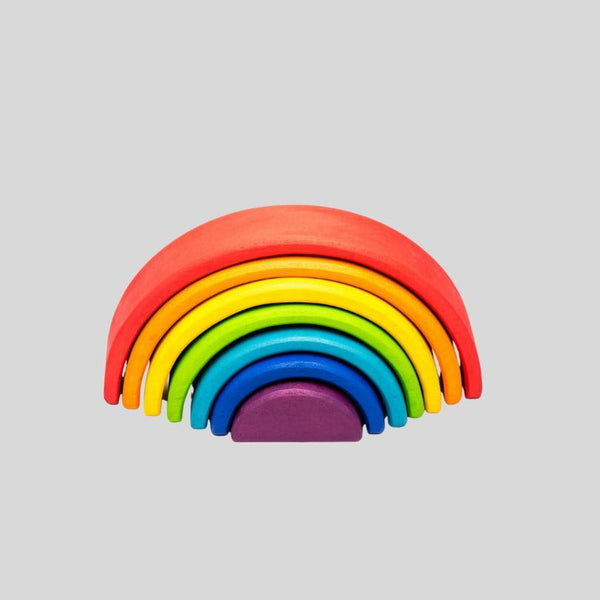 Open Ended Wooden Rainbow Stacker