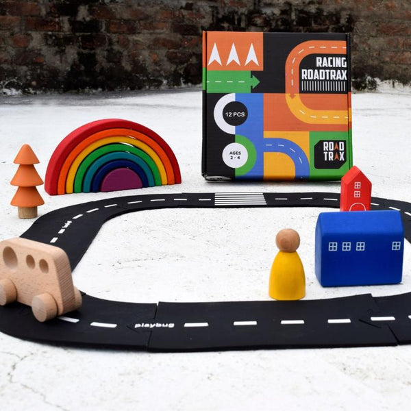 Open Ended Wooden Rainbow Stacker
