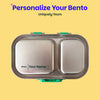 Basil Bento Ace 2 Compartment Lunchbox 600 ml Retro Stack