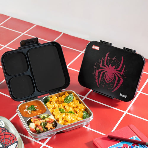 Basil Bento Ace 3-Compartment Stainless Steel Lunchbox 1000 ml Phantom Web