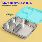 Basil Bento Ace 3 Compartment Stainless Steel Lunchbox 1000 ml Wiggly Woof