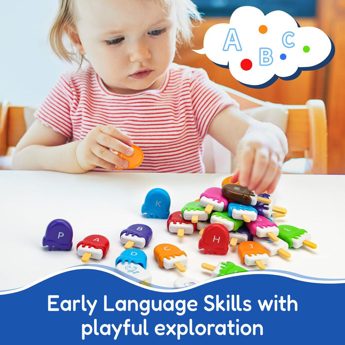 Alpha Scoops Ice Cream Montessori Alphabet Matching Game (52 pcs) 2 Years+