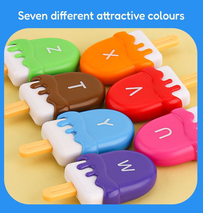 Alpha Scoops Ice Cream Montessori Alphabet Matching Game (52 pcs) 2 Years+