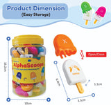 Alpha Scoops Ice Cream Montessori Alphabet Matching Game (52 pcs) 2 Years+