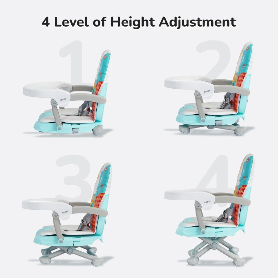 R For Rabbit Booster Chair Candy Pop Booster Chair Aqua Blue