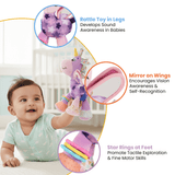 NuLuv Activity Unicorn Rattle Toy 3m+ Multicolour