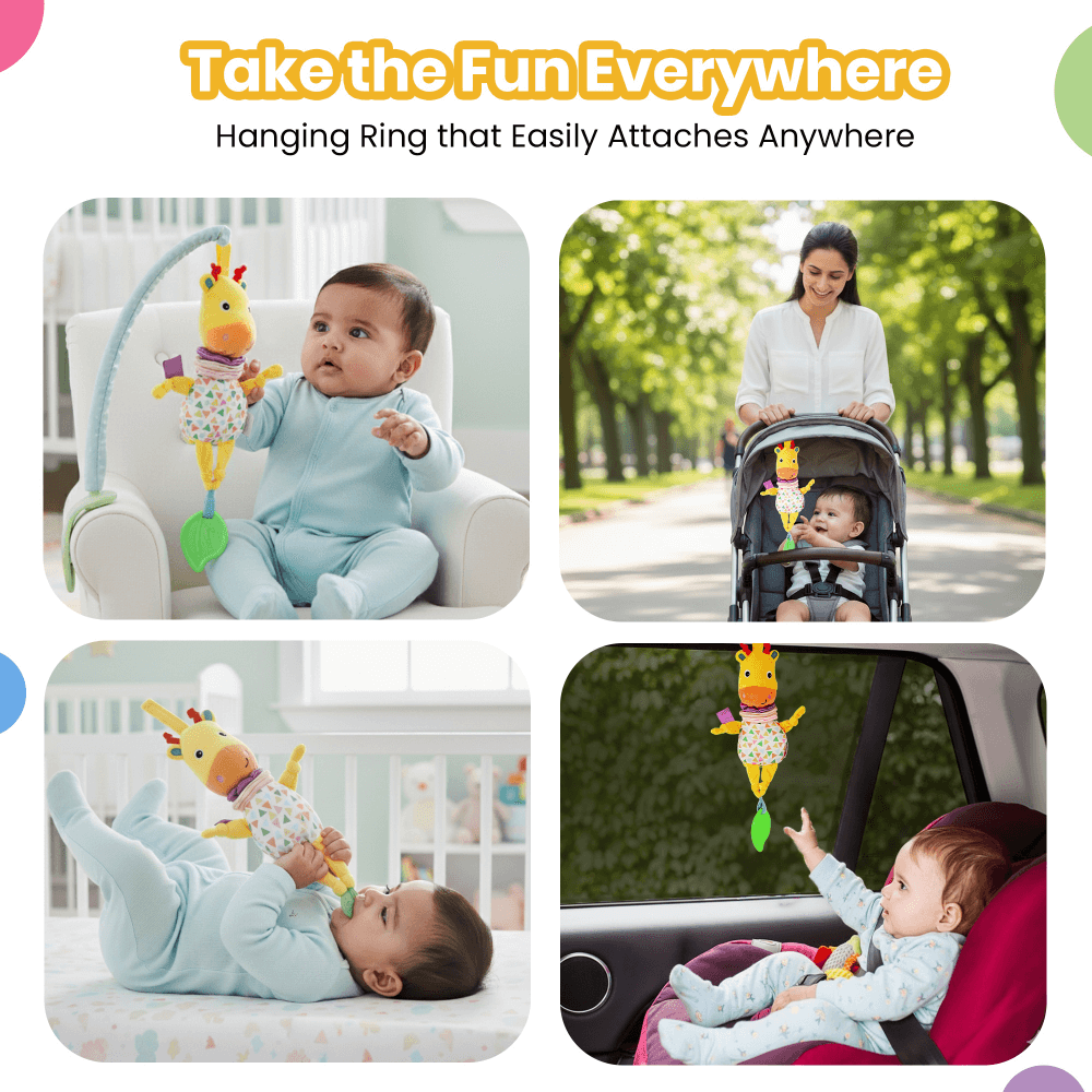 Nuluv Jittery Musical Moo Soft Toy 22 cm Multicolour