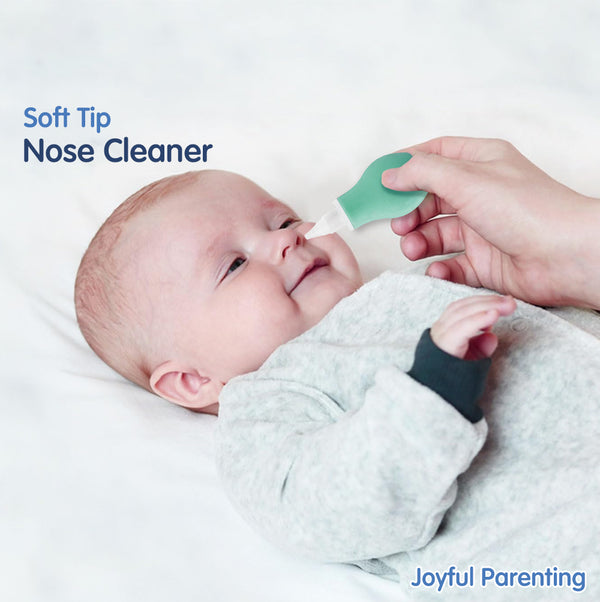 Hopop Soft Tip Baby Nose Cleaner Gentle & Safe Nasal Aspirator Green