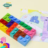 Avenir Block 'N' Crayons 12 Colours 3Y+ – Assorted Theme