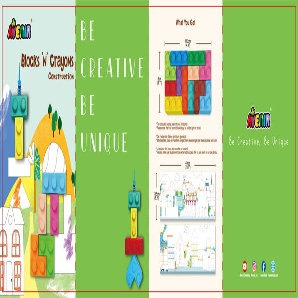 Avenir Block 'N' Crayons 12 Colours 3Y+ – Multicolor
