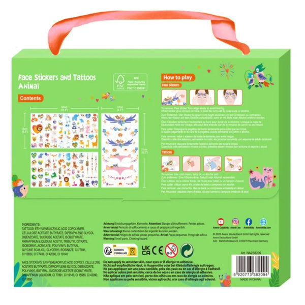 Avenir Face Stickers and Tattoos - Animal