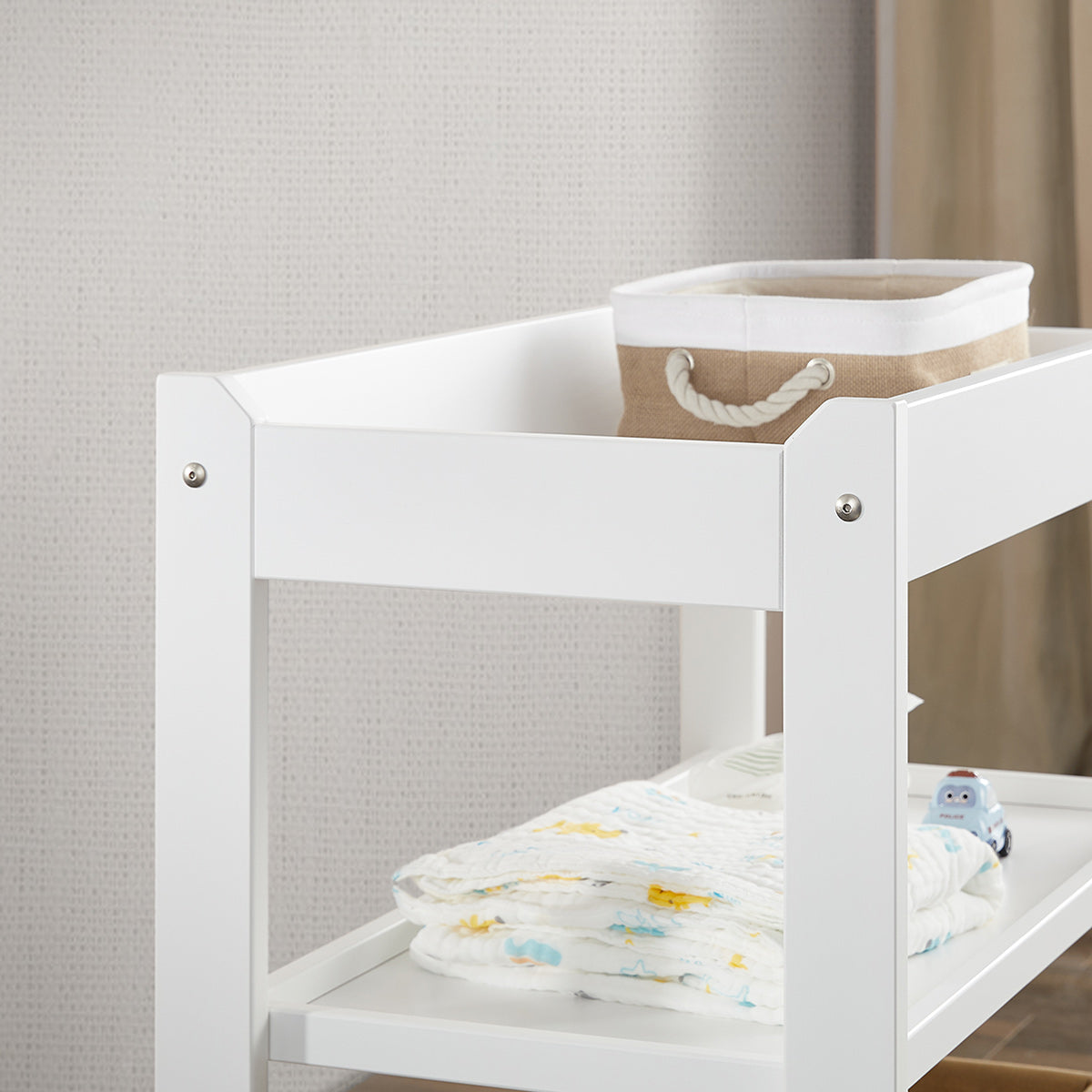 Boori 3 Tier Changer – Almond | Baby Change Table with Storage