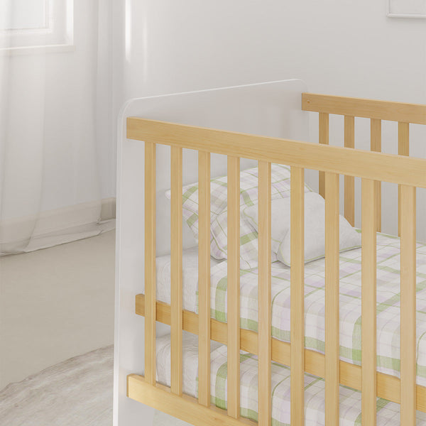 Boori Natty Compact Baby Cot - Barley and Almond