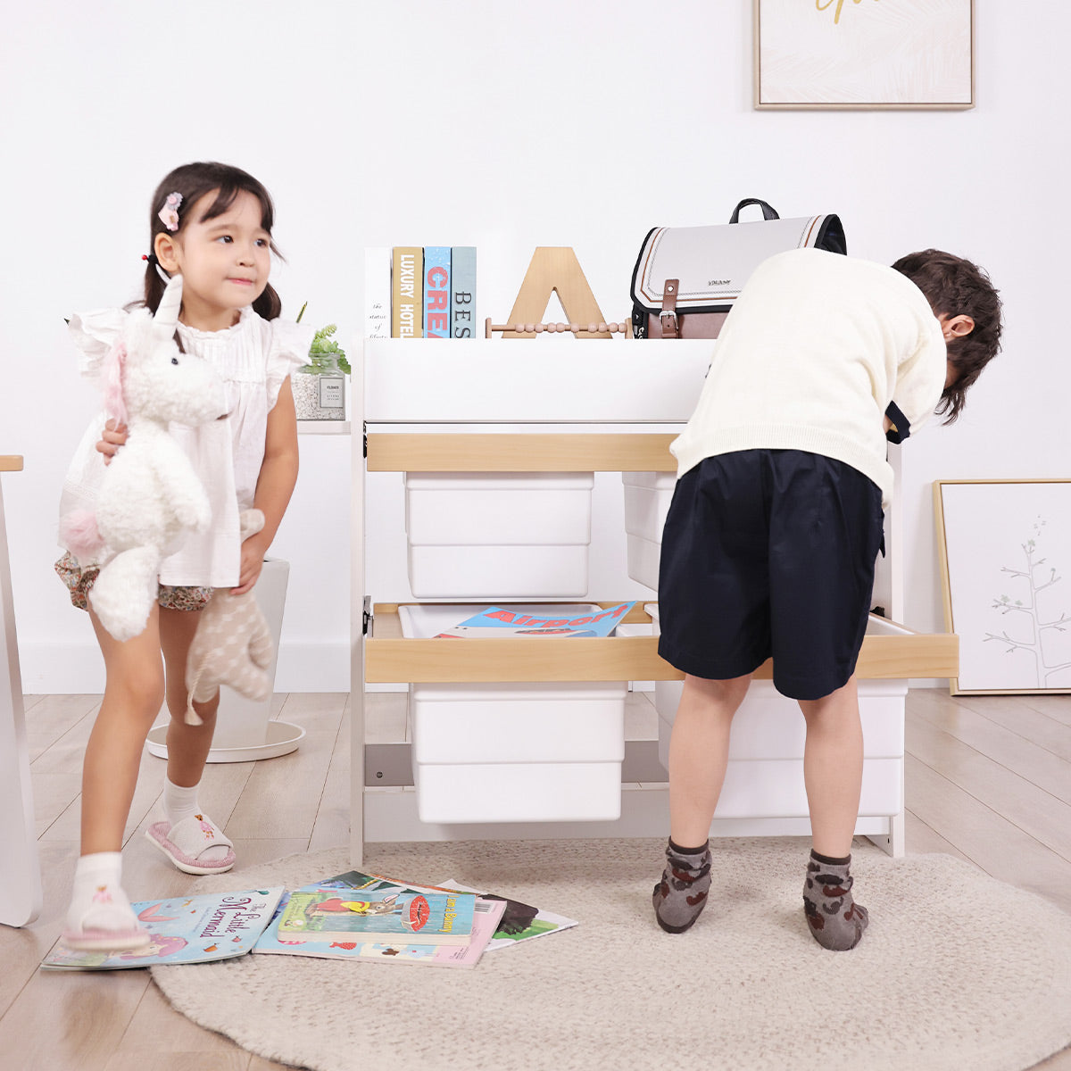 Boori Natty Storage & Changing Station – Barley & Almond