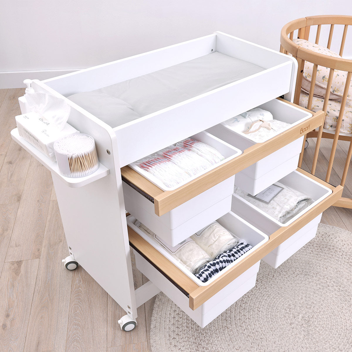 Boori Natty Storage & Changing Station – Barley & Almond