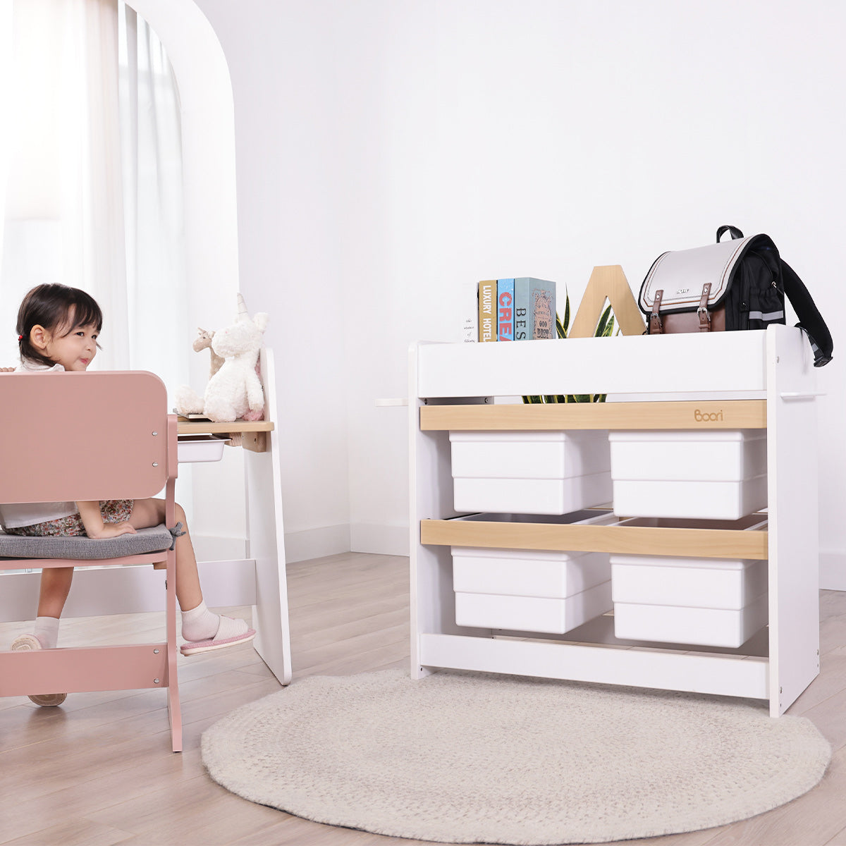 Boori Natty Storage & Changing Station – Barley & Almond