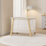 Boori Nest Easy-Store Compact Cot – White with Airflow Mattress