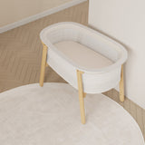 Boori Nest Easy-Store Compact Cot – White with Airflow Mattress