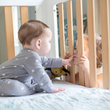 Boori Turin Baby Cot – Almond | Convertible Cot Bed 0–5 Years
