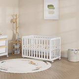 Boori Turin Compact Baby Cot – Barley White | Newborn to 3 Years