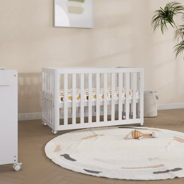 Boori Turin Compact Baby Cot - White