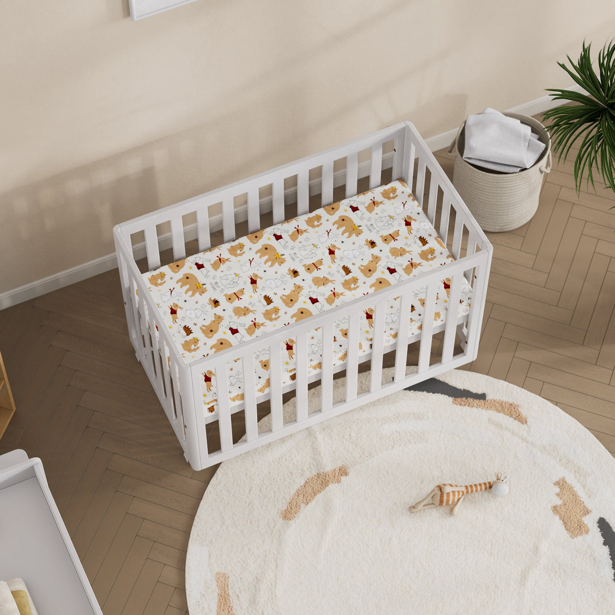 Boori Turin Compact Baby Cot – Barley White | Newborn to 3 Years
