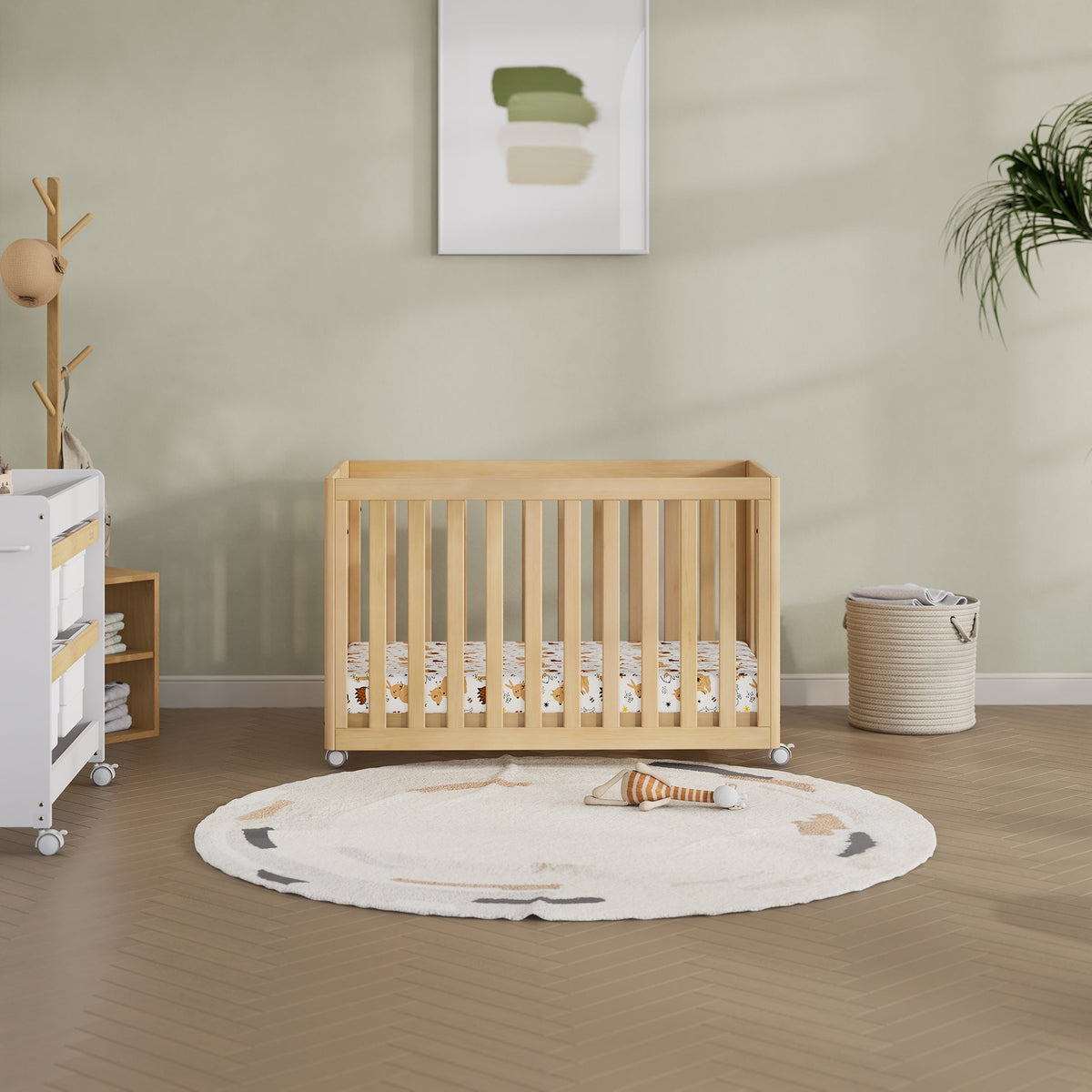 Boori Turin Compact Baby Cot – Almond | Newborn to 3 Years