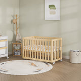 Boori Turin Compact Baby Cot – Almond | Newborn to 3 Years