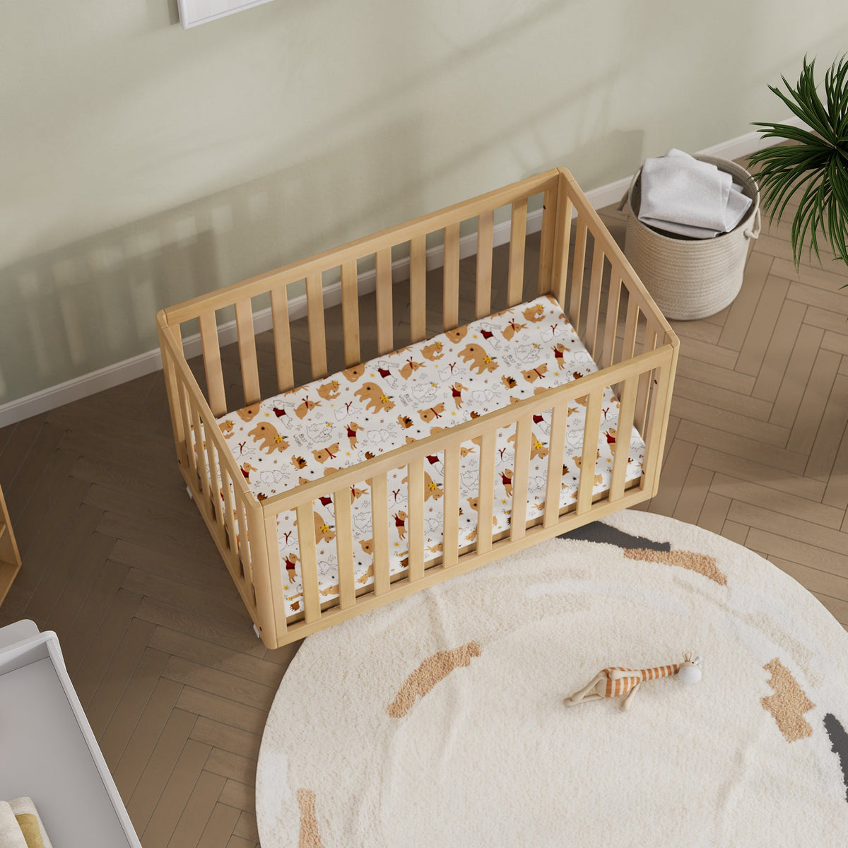 Boori Turin Compact Baby Cot – Almond | Newborn to 3 Years