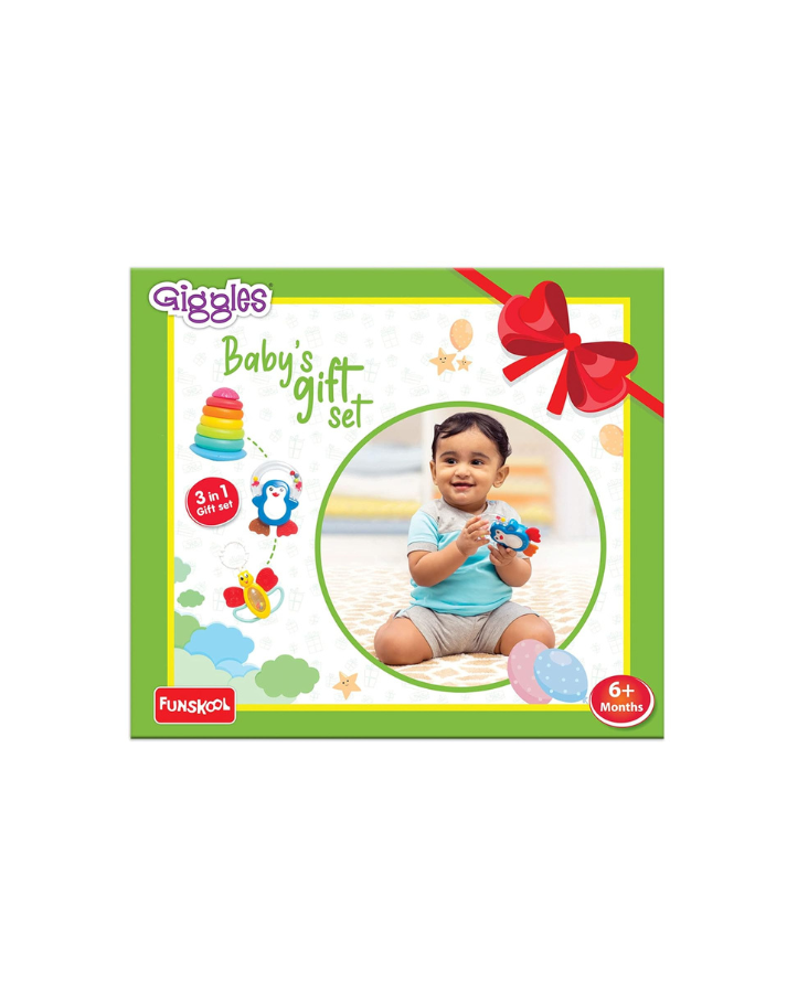 Giggles Baby’s Gift Set 6M+ – Multicolor