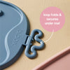 b.box Roll + Go Silicone Mealtime Mat with Spoon β Blush