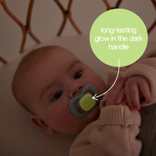 B Box Silicone Pacifiers Pack Of 2 (6-18M) - Blush + Latte