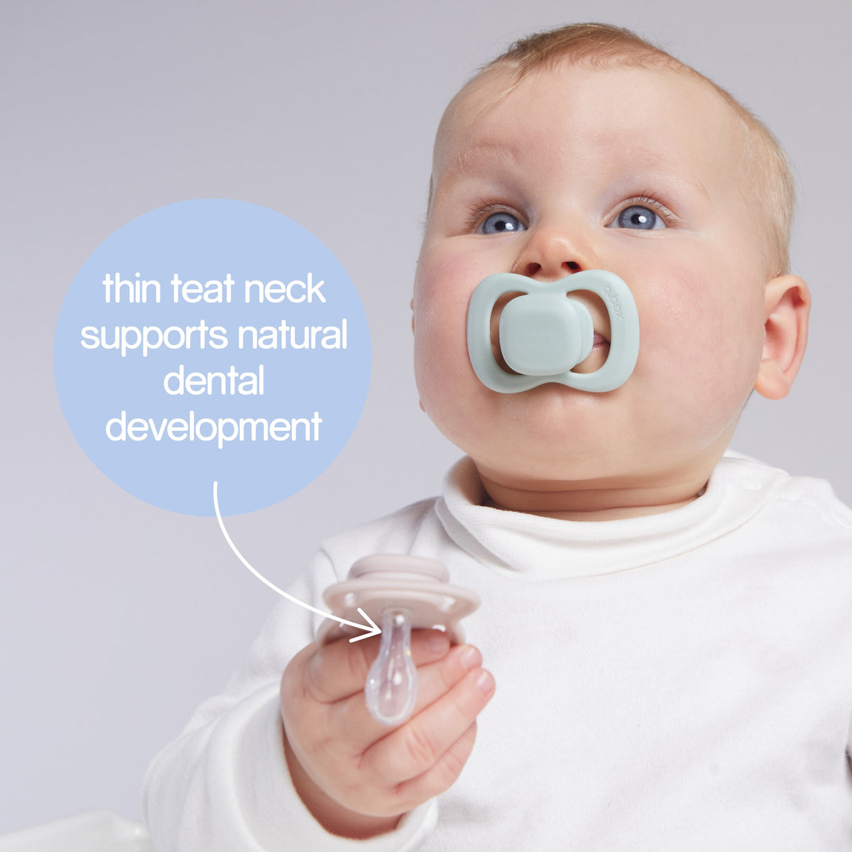 b.box Silicone Pacifiers Pack of 2 – Ocean & Sky | 6–18 Months
