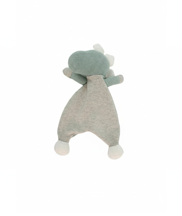 Pluchi Dino Play & Pamper Gift Bundle - (Set of 3 - Soft Toy, Cuddle Cloth & Ring Rattle)