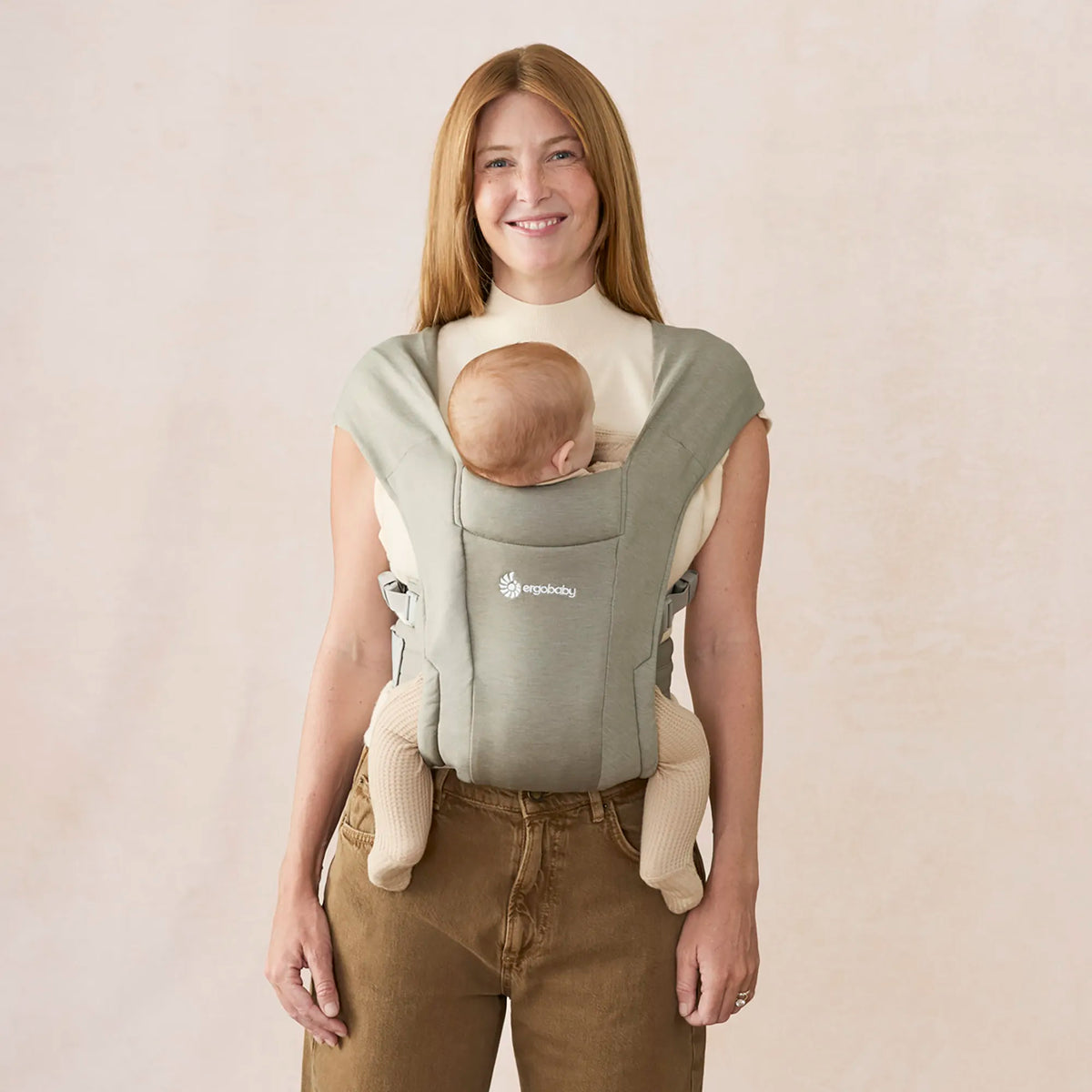 Ergobaby Embrace Newborn Carrier Soft Knit 0-12 Months Soft Olive