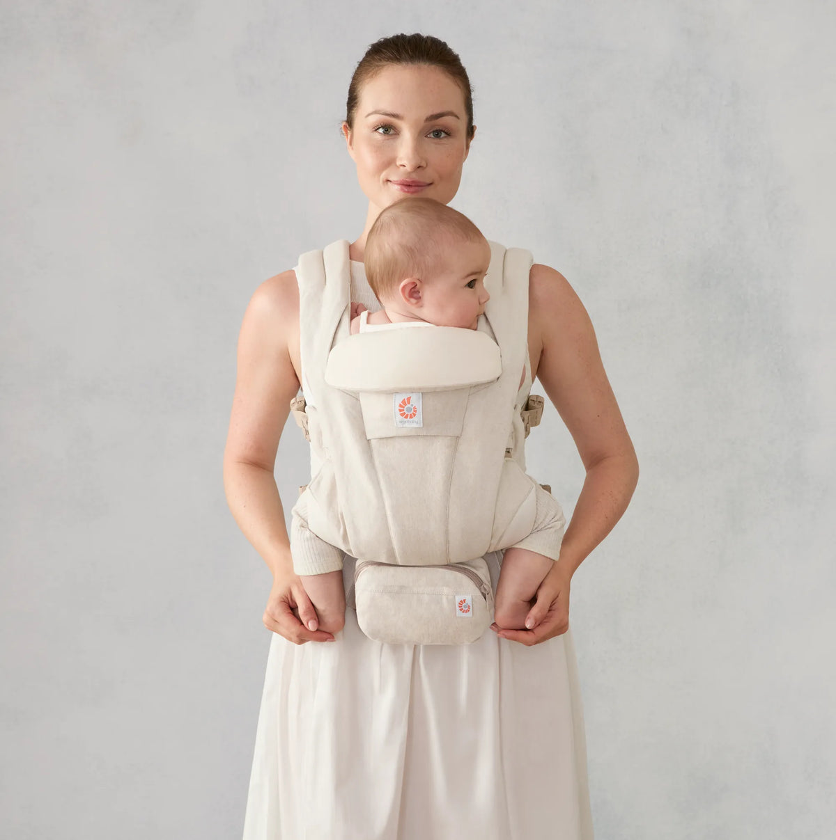 Ergobaby Omni Deluxe Baby Carrier Linen 0-48 Months Natural Linen
