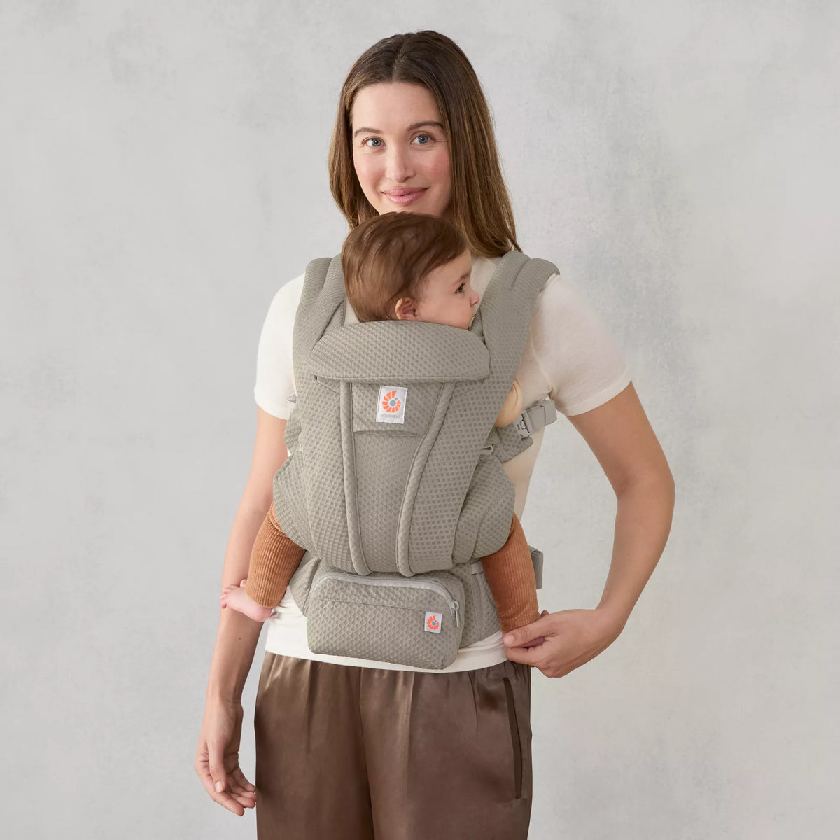 Ergobaby Omni Deluxe Baby Carrier Mesh 0-48 Months Soft Olive