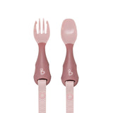 Bibado Handi Cutlery Attachable Weaning Spoon & Fork Set – Assorted | 6M+