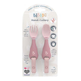 Bibado Handi Cutlery Attachable Weaning Spoon & Fork Set – Assorted | 6M+