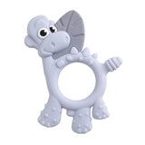 Bibado Dotty The Dinosaur Multi-Sensory Silicone Teether – Mist | 3 Months+