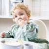 Bibado Long Sleeve Coverall Weaning Bib Dino Roar Grey