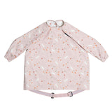 Bibado Long Sleeve Coverall Weaning Bib – Botanical Bunnies Pink | 6M–3Y