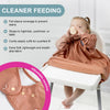 Bibado Long Sleeve Coverall Weaning Bib Chasing Rainbows Brown