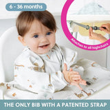 BiBaDo Short Sleeve Coverall Weaning Bib 6M-3Y Little Loader Grey
