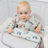 Bibado Short Sleeve Coverall Weaning Bib Little Loader 6–36 Months Grey