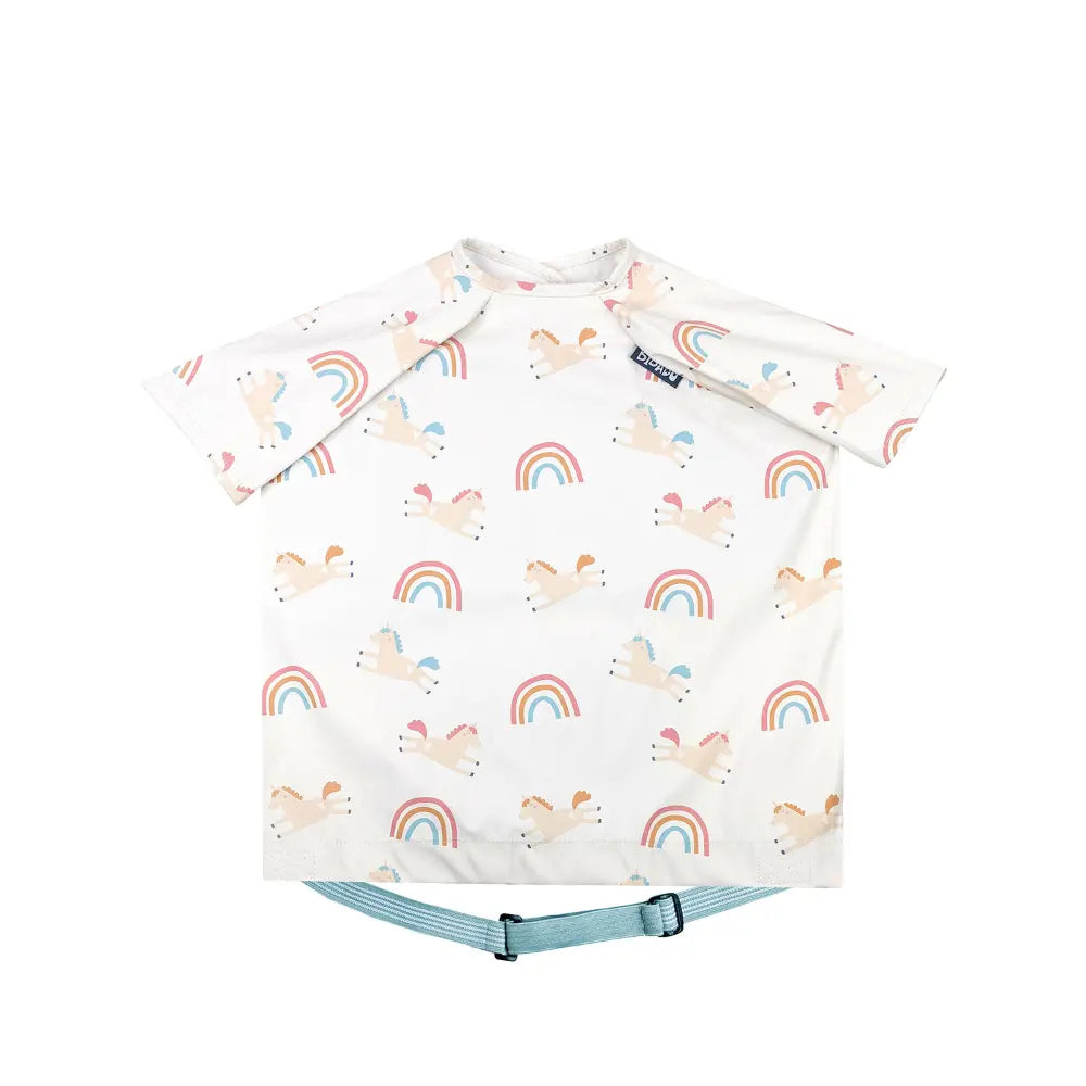 Bibado Short Sleeve Coverall Weaning Bib 6-36 Months Little Loader Grey